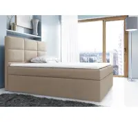 ALAN 2M wygodne łóżko kontynentalne 160x200 z materacem i pojemnikiem